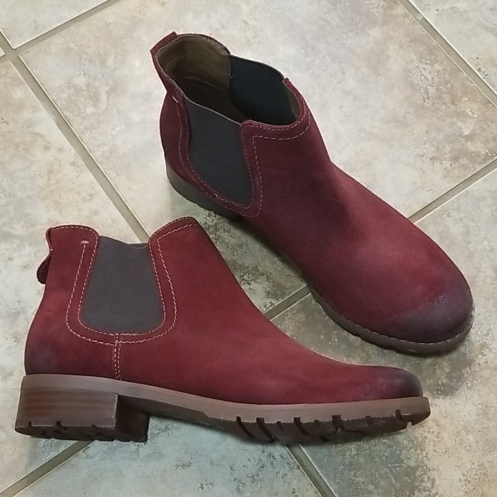 Cute red booties